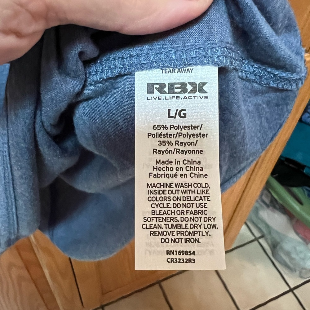 RBX Women's Blue Tank Top, EUC, Size L - Picture 5 of 5